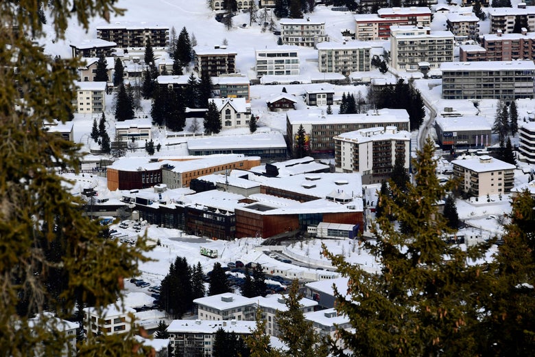 The buildings housing the World Economic Forum in Davos, Switzerland